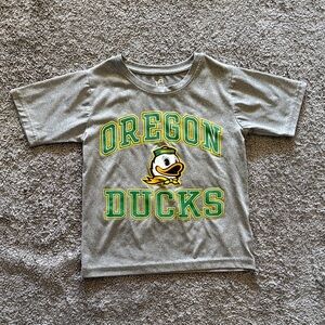 Oregon Ducks Youth Gray Short Sleeve Graphic Tee